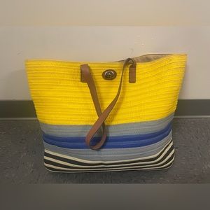 Banana Republic Straw Tote Shopper Bag